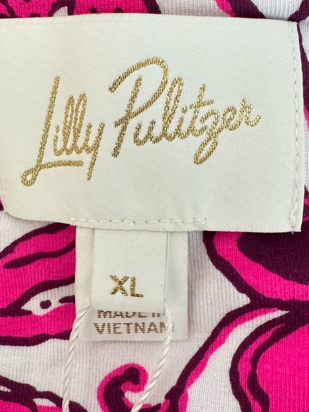 Lilly Pulitzer White and Fuchsia Floral Long Sleeve Dress - Picture 5 of 16